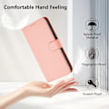 Miniatyrbild 5 av 5: PU-fodral i enfärgad design kompatibelt med Nokia C02-WELLNGS Pink