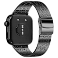 Miniatyrbilde 1 av 5: for Huawei Watch Fit 3 Reserveband 316L Rustfritt Stål Metallrem, Svart-WELLNGS