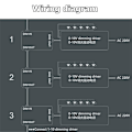 Miniatyrbillede 4 af 5: Dc 0-10v Dimmer Switch Serieforbindelig Synkroniseringscontroller Drejeknap Til/fra for 0/1-10v Dæmpbare Led-drivere El-WELLNGS
