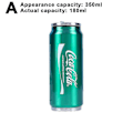 Miniatyrbillede 1 af 5: 350ml/500ml Coca Cola krus, varm og kold isolering, 304 rustfrit stål termokande, Coke kæmpe vandflaske, tilpasset bil Tra-WELLNGS Actual Capacity 180 Ml Green