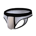 Miniatyrbild 2 av 5: Issilke Mesh Transparent Herrstringkalsonger Herrunderkläder - WELLNGS White XL