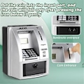 Miniatyrbillede 2 af 5: Smart Atm Piggy Bank til penge Mini Seddel Voice Atm Maskine til at lære børn pengehåndtering-WELLNGS