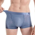 Miniatyrbilde 3 av 4: Herre Mesh Pustende Rumpe Løft Boxer Briefs Undertøy med Rumpe Puten Forstørr, 50% Tilbud-WELLNGS Red XL