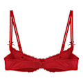 Miniatyrbilde 5 av 5: Dame 1/2 Cup Push Up Bøyle BH Blonde Undertøy Åpen Bryst Cup BH topper Justerbar Stropp Svamp Polstret BH Undertøy-WELLNGS White B L