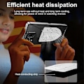 Miniatyrbillede 5 af 5: Kompatibel med Asus ROG Phone 9 5G Phone 9 Pro 5G Cover Varmeafledning Metalramme PC Telefon Cover - Sølv-WELLNGS Silver