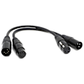 Miniatyrbillede 1 af 5: Xlr han 3-polet til Xlr hun 5-polet & Xlr hun 3-polet til Xlr han 5-polet lydkabel, til mikrofon-WELLNGS