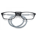 Pikkukuva 4 / 5: Lukulasit, korkealaatuiset Tr-magneettiset imukykyiset riippuvat kaulakorut, funky lukulasit - WELLNGS Grey 1.25 Magnification