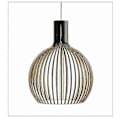 Miniatyrbilde 3 av 4: Moderne trependantlampe for stuedekorasjon, svart hengelampe, trelysestake, belysningsarmatur - WELLNGS beige Dia23cm