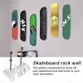 Miniatyrbillede 4 af 5: Skateboard Stativ 2 Dele Væghængt Dækstativ til Skateboard Dæk Visning og Opbevaring - WELLNGS