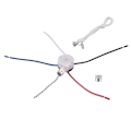 Miniatyrbillede 3 af 5: Loftsventilator-afbryderkit 3 hastigheder 4 ledninger, ventilatorafbryder lynlås hastighedskontrol afbryder, ZE-208S trækafbryder Sw-WELLNGS