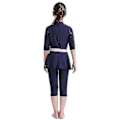 Miniatyrbild 4 av 5: Flickors Badkläder Barnens Badkläder Enfärgad Burkini Badkläder Strandkläder - WELLNGS Navy Blue 12-13 Years