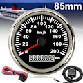 Pikkukuva 2 / 5: 85mm 200KM/H GPS-nopeusmittari 9-32V punaisella taustavalolla, sopii kaikenlaisiin -WELLNGS