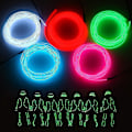 Miniatyrbillede 5 af 5: Fleksibel Neon Strobe Elektroluminescent Linje EL Lys Linjesæt (fem farver) - WELLNGS colorful
