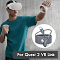 Pikkukuva 4 / 5: 5 metrin latauskaapeli Oculus Quest 2 Link -kuulokkeille USB 3.0 Type C -datakaapeli Siirtotyyppi C - USB-A - WELLNGS