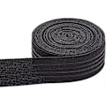 Miniatyrbillede 1 af 5: 6 Yards 37mm Bred Skridsikker Elastik Straight Silikone Elastik Griber Flad Linning til Beklædningssyning Projekt Sort-WELLNGS