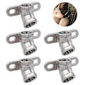 Miniatyrbillede 1 af 5: 5 stk. fortykkede rustfrit stål smågrise vandnippel 1/2 tommer gris automatisk vandtrug drikkevandsnippel hoved landbrugsvanding forsyninger-WELLNGS 0 Connector