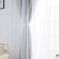 Miniatyrbillede 5 af 5: Stjerne Gardiner Stjerner Blackout Gardiner til Børn Piger Soveværelse Stue Farverige Dobbelt Lag Stjerne Vindue Gardiner, 1 Panel (53\"W x 85\"LPink) Pink 134 x 210