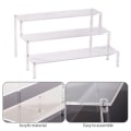 Miniatyrbillede 7 af 10: Akryl Display Stativ 3 Tier Riser Display Hylde Showcase til Action Figurer Cupcakes Dessert Candy Treat Display-WELLNGS 20