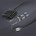Miniatyrbillede 4 af 5: 2 Port Toslink Splitter, Optisk Fiber Audio Splitter 1 ind 2 ud Støtte LPcm2.0, Digital, DTS 5.1 fo-WELLNGS
