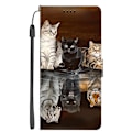 Miniatyrbillede 1 af 5: Telefoncover Kompatibelt med Samsung A2s Flip Læder Etui Bog Cover Kompatibelt med Samsung Ga-WELLNGS