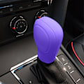 Miniatyrbild 1 av 5: Växelspaksknoppsskydd för bil, elastiskt silikonskydd för automatisk växelspak, universellt halkfritt skydd för växelspaksknopp - WELLNGS Purple