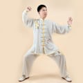 Pikkukuva 1 / 5: Tai Chi -asu, kamppailulajivaatteet, harjoitusasu, wushu kung fu -vaatteet, kolmiosainen setti - WELLNGS 1 XS