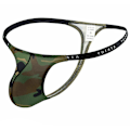 Miniatyrbillede 1 af 5: Mænds seje camouflage-stringundertøj, hot lavtaljede mænds string G-streng bikini-trusser-WELLNGS Army green camouflage L