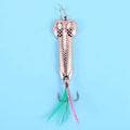 Miniatyrbilde 5 av 5: 3 stk Fiske Agner Fiskeutstyr Kroker Dick Spinner Spoon Pike Vib Wobble Fiskeutstyr Kroker (Gull 21g)-WELLNGS