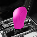 Miniatyrbild 4 av 5: Växelspaksknoppsskydd för bil, elastiskt silikonskydd för automatisk växelspak, universellt halkfritt skydd för växelspaksknopp - WELLNGS Pink
