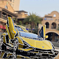Pikkukuva 3 / 4: [Punainen] Lamborghini Lightning 0837 Metalliurheiluautomalli äänellä ja valolla pojille - WELLNGS