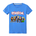 Pikkukuva 1 / 2: Roblox Painettu Lasten Poikien Lyhythihainen T-paita Kesä T-paita Pyöreä Kaula Yläosa - WELLNGS Blue 7-8Years