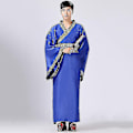 Pikkukuva 1 / 4: Miesten Hanfu Perinteiset Pukuvaatteet - WELLNGS Blue 3XL