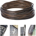 Miniatyrbild 1 av 5: Reparationskit för rotting 37m 120ft Rottingreparationsmaterial Tvåtonad Gradient Mörkbrun med Ljusbruna Ränder Plastrottingmaterial-WELLNGS Brown