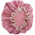Miniatyrbillede 1 af 4: Dobbeltlags brusebadshætte til kvinder - Vandtæt badehætte - Pink - WELLNGS 0 0