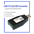 Pikkukuva 3 / 5: USB-RS232 RS485 USB-sarjaviestintämoduuli, teollisuusluokan USB-232/485-signaalimuunnin - WELLNGS