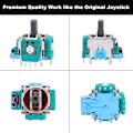 Miniatyrbilde 2 av 5: 8 stk joysticks erstatning for DualSense PS5-kontroller, 3D analog sensorhjul tommelstikker joystick rocker modul erstatning for Playstation 5 Con