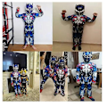 Pikkukuva 4 / 5: Disguise Optimus Prime -lihasasu, Transformers-asu pojille, pehmustettu hahmobody - WELLNGS M