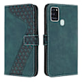 Miniatyrbillede 1 af 5: Samsung Galaxy A21S Telefonetui, PU Læder Flip Cover Beskyttelsesetui Magnetisk Spænde Design Pengepung Kort Holder Telefonetui - WELLNGS Green