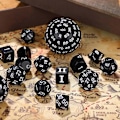 Pikkukuva 2 / 5: 15 kappaletta täydellinen monitahoinen DND-noppasetti D3-D100 pallomainen RPG-noppasetti, 100-sivuinen noppasetti Rol-WELLNGSille