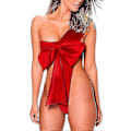 Miniatyrbillede 3 af 5: Sexy Lingerie til Kvinder - Naughty Knot Bowknot Lingeri Sæt til Valentinsdag og Jul - WELLNGS XXXL