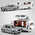 Pikkukuva 3 / 5: 1/32 Trailer RV Kuorma-auton leluautomalli Alloy Diecast Maastoauto Camper äänen ja valon leluautomalli lapsen lelujen kokoelma lahja -WELLNGS White Bens  G