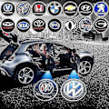 Miniatyrbilde 1 av 5: Case Pack Logo Projektor Trådløs Bil Dørlys Punch Free Adhesive Bil Merke Logo Projektor Lys Auto På/Av Bil Dekorasjon - WELLNGS Hyundai