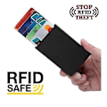 Miniatyrbillede 4 af 4: Smart Beskyttelses Wallet Kortholder sort-WELLNGS