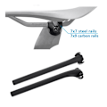 Miniatyrbillede 3 af 5: Cykelsadelpind Klemme til Carbon Sadelskinner Adapter 7x9mm Cykel Sadelpind Rør Oval / Runde Clips-WELLNGS
