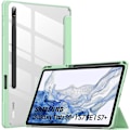 Miniatyrbilde 2 av 5: Kompatibel med Samsung Galaxy Tab S7 Fe/s7 + Plus 12.4''2021 (sm-t730/sm-t736) Nettbrett Klf, Tab S7 Fe, Tynn og Gjennomsiktig for Automatisk Vekking/Sov - WELLNGS