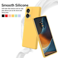 Miniatyrbillede 4 af 5: Flydende silikone telefoncover kompatibelt med Motorola Edge 50 Fusion-WELLNGS Yellow