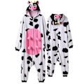 Pikkukuva 1 / 5: Lehmän Kigurumi Anime Onesie Naiset Miehet Ylisuuret Hauskat Söpöt Puvut Aikuisille Talvipyjamat Festivaaliasu Eläinpuku Hyppypuku Korkea Laatu-WELLNGS SQ-16 M( fit 161-164cm)