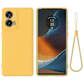 Miniatyrbillede 1 af 5: Flydende silikone telefoncover kompatibelt med Motorola Edge 50 Fusion-WELLNGS Yellow
