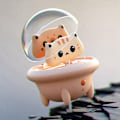 Pikkukuva 2 / 5: 800Mah Mini Cute Power Bank Portable Phone Charger with LED Night Light Small External for 13 Pro C-WELLNGS 0 0