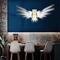 Miniatyrbilde 3 av 5: Dyr LED Ugle Lampe Nattlys, Hjemmedekorasjon Lampe for Studie Soverom Spisestue - WELLNGS